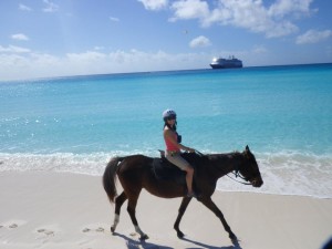 Horseback Riding in Half Moon Cay